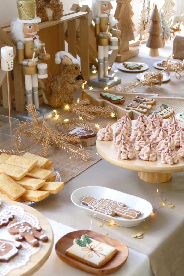 Noël des enfant chez Filorga par Studio Candy avec un grand goûter de Noël décoré et naturel, stand de maquillage, 2 ateliers créatifs, stand de crêpes