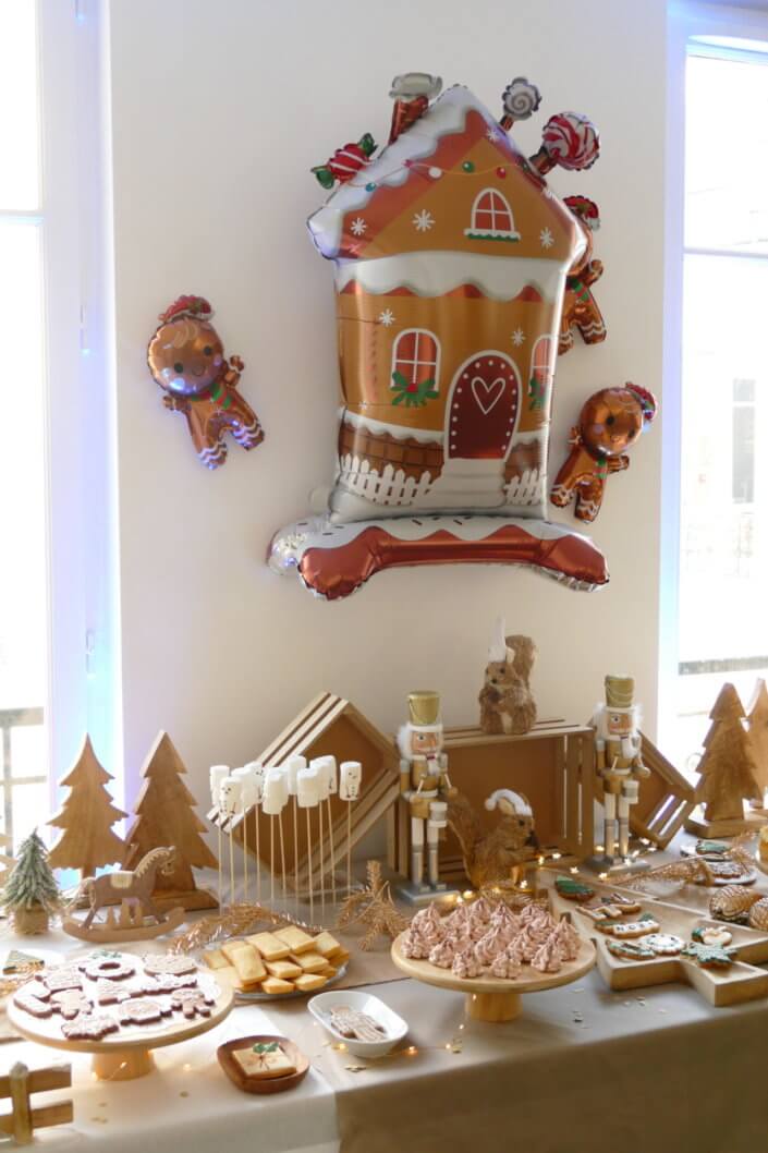 Noël des enfant chez Filorga par Studio Candy avec un grand goûter de Noël décoré et naturel, stand de maquillage, 2 ateliers créatifs, stand de crêpes